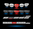 Metallic editable website buttons