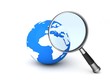 world and magnifier