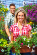 people in the garden