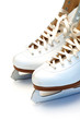 Figure skates closeup
