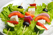 greek salad on sticks