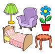 Vector: Furniture collection 1 Furniture collection 1