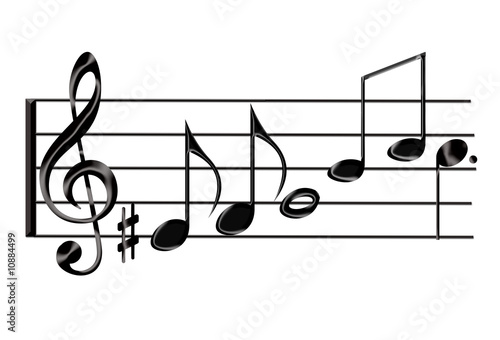 Illustration: pauta de música pauta de música