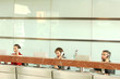 Business people working in office