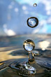 Earth in drop. Earth in drop.