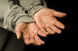 hands out