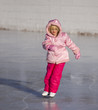 Child in Pink Ice Skating.
