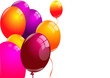 ballons multicolores