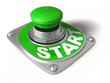 Start button over white. Start button over white.