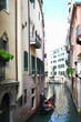 Gondolier on water