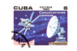 Cuban postage stamp on white