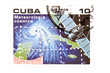 Cuban postage stamp macro