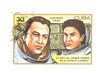 Cuban postage stamp closeup