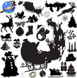 Big collection of christmas decoration - vector Big collection of christmas decoration - vector