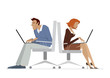 Vektor: Office workers Office workers