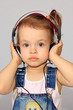 Girl with headsets.