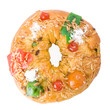 Traditional Portuguese Christmas cake, called Bolo Rei