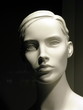 Visage de mannequin de face.