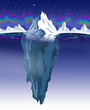Photo en ligne au meilleur prix ICEBERG - NIGHTTIME & POLAR LIGHTS