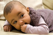 baby on her front