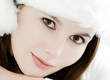 winter portrait of a smiling woman