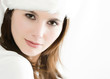 winter portrait of a smiling woman