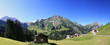 Panorama der majestätischen Bergwelt im Bregenzerwald