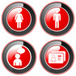 Menschen - Buttons