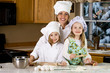 Family Cooking a Meal
