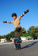 Boy Doing Stunts on a Skateboard Boy Doing Stunts on a Skateboard