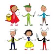 Illustration: enfant déguisement personnages enfant déguisement personnages