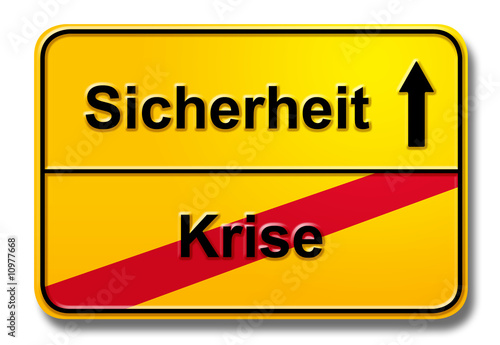 Illustration: Sicherheit - Krise Sicherheit - Krise