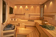 Empty finnish sauna
