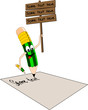 Cartoon pencil