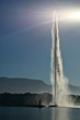 fountain on the Genevan lake