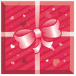 vector pink gif-box for your design