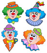 Clowns head collection Clowns head collection