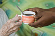 café à la maison de retraite