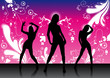 fashion-girls-party-illustration-vecteur fashion-girls-party-illustration-vecteur