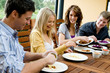 Friends Having Dinner