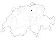 Schweiz - Umriss Schweiz - Umriss