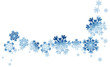 Schneeflocken Winter blau