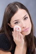 pretty woman applying make up pretty woman applying make up