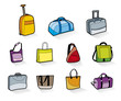 bolsa de viaje, mochila, trolley