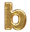 Golden font. Letter 'b'.Lower case.