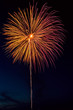 Foto: Red and yellow exploding rocket Red and yellow exploding rocket