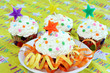 Birthday Cupcakes with star candles