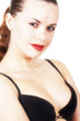 beautiful younger girl in black underclothes (soft light effect)