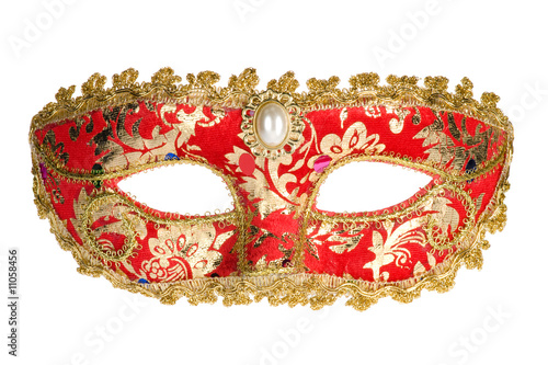 Photo: Red Venetian Carnival Mask Red Venetian Carnival Mask