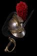 French saber (sabre) and cuirassier helmet